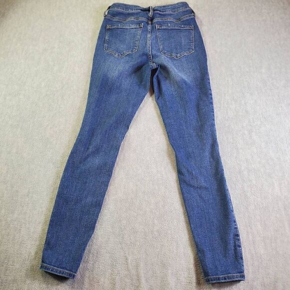 Old Navy Jeans Womens 4 Blue Rockstar Super Skinny High Rise Denim - Picture 9 of 10